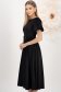 StarShinerS crno haljina midi tkanine cloche 2 - StarShinerS.hr