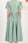 Rochie din stofa elastica mint midi in clos cu maneci bufante si aplicatii stralucitoare - StarShinerS 3 - StarShinerS.ro