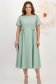 Rochie din stofa elastica mint midi in clos cu maneci bufante si aplicatii stralucitoare - StarShinerS 1 - StarShinerS.ro