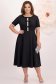 Rochie neagra midi in clos cu fundite,perle si pietre strass- StarShinerS 2 - StarShinerS.ro