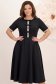 Rochie neagra midi in clos cu fundite,perle si pietre strass- StarShinerS 1 - StarShinerS.ro