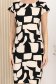 Rochie din stofa elastica neagra scurta cu un croi drept si imprimeu abstract 4 - StarShinerS.ro
