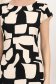 Rochie din stofa elastica neagra scurta cu un croi drept si imprimeu abstract 6 - StarShinerS.ro