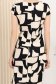 Rochie din stofa elastica neagra scurta cu un croi drept si imprimeu abstract 5 - StarShinerS.ro