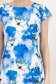 Rochie din stofa elastica albastra scurta cu un croi drept si imprimeu abstract 6 - StarShinerS.ro