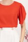 Bluza dama din georgette rosie cu croi larg si maneca scurta tip fundita- StarShinerS 6 - StarShinerS.ro