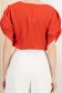 Bluza dama din georgette rosie cu croi larg si maneca scurta tip fundita- StarShinerS 5 - StarShinerS.ro