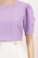 Bluza dama din georgette lila cu croi larg si maneca scurta tip fundita- StarShinerS 4 - StarShinerS.ro