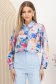 Camasa dama din material subtire matasos cu croi larg imprimata floral 1 - StarShinerS.ro