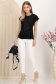Bluza dama din material subtire neagra cu croi larg si artificiu decorativ frontal tip nod 3 - StarShinerS.ro