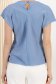 Bluza dama din material subtire albastru-deschis cu croi larg si artificiu decorativ frontal tip nod 5 - StarShinerS.ro