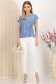 Bluza dama din material subtire albastru-deschis cu croi larg si artificiu decorativ frontal tip nod 3 - StarShinerS.ro