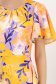 Rochie din stofa elastica portocalie midi in clos cu maneci tip fluture - StarShinerS 6 - StarShinerS.ro