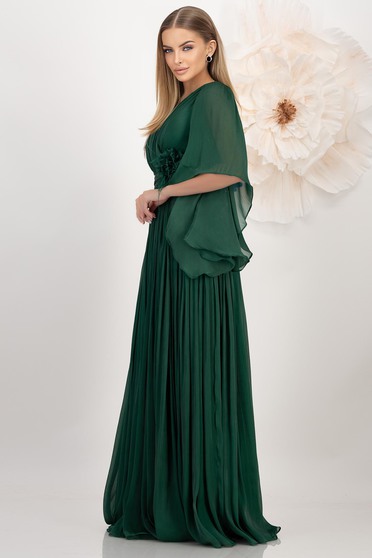 Rochie Satinata Cu Maneca Fluture Dhalia