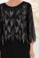 Rochie din voal neagra midi in clos cu capa nedetasabila cu aplicatii stralucitoare 6 - StarShinerS.ro