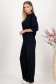 Trening din modal bleumarin cu elastic in talie si croi evazat cu buzunare laterale 2 - StarShinerS.ro