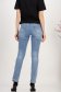 Blugi lungi skinny albastri cu talie inalta si mici rupturi de material 3 - StarShinerS.ro