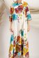 Rochie tip camasa din satin imprimat midi cu croi larg si buzunare laterale 4 - StarShinerS.ro