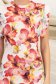 Rochie din lycra roz midi tip creion cu umeri buretati 6 - StarShinerS.ro