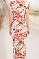 Rochie din lycra roz midi tip creion cu umeri buretati 5 - StarShinerS.ro
