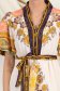 Rochie din material subtire tip in scurta in clos cu elastic in talie si maneci bufante 6 - StarShinerS.ro