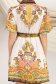 Rochie din material subtire tip in scurta in clos cu elastic in talie si maneci bufante 5 - StarShinerS.ro