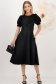 StarShinerS midi tkanine cloche crno haljina 3 - StarShinerS.hr