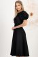 StarShinerS midi tkanine cloche crno haljina 2 - StarShinerS.hr