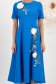 StarShinerS plava haljina midi tkanine cloche 4 - StarShinerS.hr