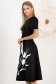 StarShinerS crno haljina midi cloche pamuk 2 - StarShinerS.hr
