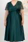 Tamno zelena haljina taft midi cloche 3 - StarShinerS.hr