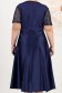 Rochie din tafta elastica satinata bleumarin midi in clos cu aplicatii din dantela 3 - StarShinerS.ro
