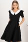 StarShinerS crno haljina midi cloche tkanine 1 - StarShinerS.hr