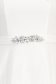 Cordon decorativ din stofa elastica alba cu pietre strass - StarShinerS 2 - StarShinerS.ro