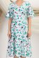 Rochie din viscoza multicolora midi in clos cu maneci tip fluture - StarShinerS 5 - StarShinerS.ro