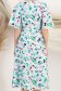 Rochie din viscoza multicolora midi in clos cu maneci tip fluture - StarShinerS 4 - StarShinerS.ro