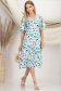 Rochie din viscoza multicolora midi in clos cu maneci tip fluture - StarShinerS 3 - StarShinerS.ro