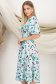 Rochie din viscoza multicolora midi in clos cu maneci tip fluture - StarShinerS 2 - StarShinerS.ro
