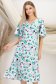 Rochie din viscoza multicolora midi in clos cu maneci tip fluture - StarShinerS 1 - StarShinerS.ro
