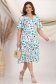 Rochie din viscoza multicolora midi in clos cu maneci tip fluture - StarShinerS 3 - StarShinerS.ro