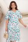 Rochie din viscoza multicolora midi in clos cu maneci tip fluture - StarShinerS 2 - StarShinerS.ro