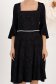 StarShinerS crno haljina jacquard midi cloche 4 - StarShinerS.hr