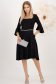 StarShinerS crno haljina jacquard midi cloche 3 - StarShinerS.hr