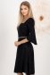 StarShinerS crno haljina jacquard midi cloche 2 - StarShinerS.hr