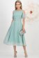 Rochie din voal cu fir lame mint midi in clos - StarShinerS 1 - StarShinerS.ro