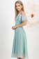 Rochie din voal cu fir lame mint midi in clos - StarShinerS 3 - StarShinerS.ro