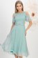 Rochie din voal cu fir lame mint midi in clos - StarShinerS 2 - StarShinerS.ro
