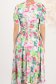 Rochie din satin multicolora midi in clos crapata pe picior - StarShinerS 5 - StarShinerS.ro