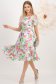 Rochie din satin multicolora midi in clos crapata pe picior - StarShinerS 1 - StarShinerS.ro