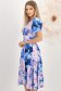 Rochie din satin mov midi in clos crapata pe picior - StarShinerS 3 - StarShinerS.ro